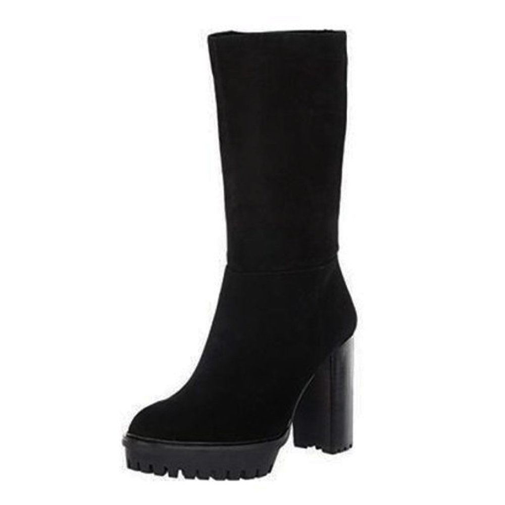 Nwt Vince Camuto Eshitana Platform Boot Suede Mid… - image 1